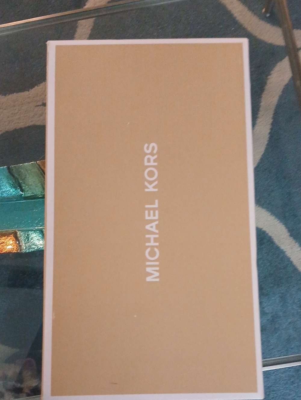 Michael Kors Pink Leather T-Strap Sandals - Picture 5 of 6